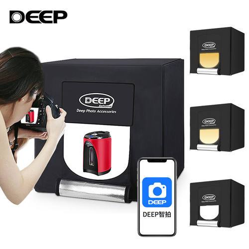 德普（DEEP）8080BiPS智能80cm摄影棚小型LED双色温立体拍照柔光