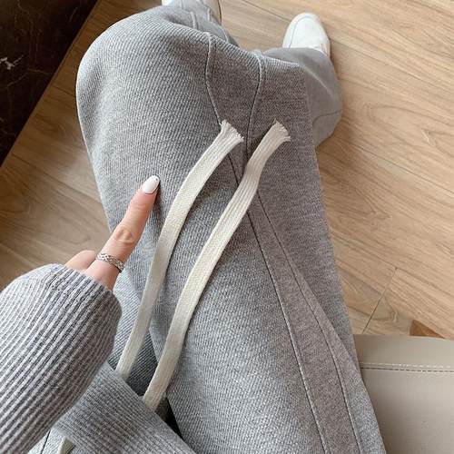 秋冬新款高腰直筒小个子香蕉裤