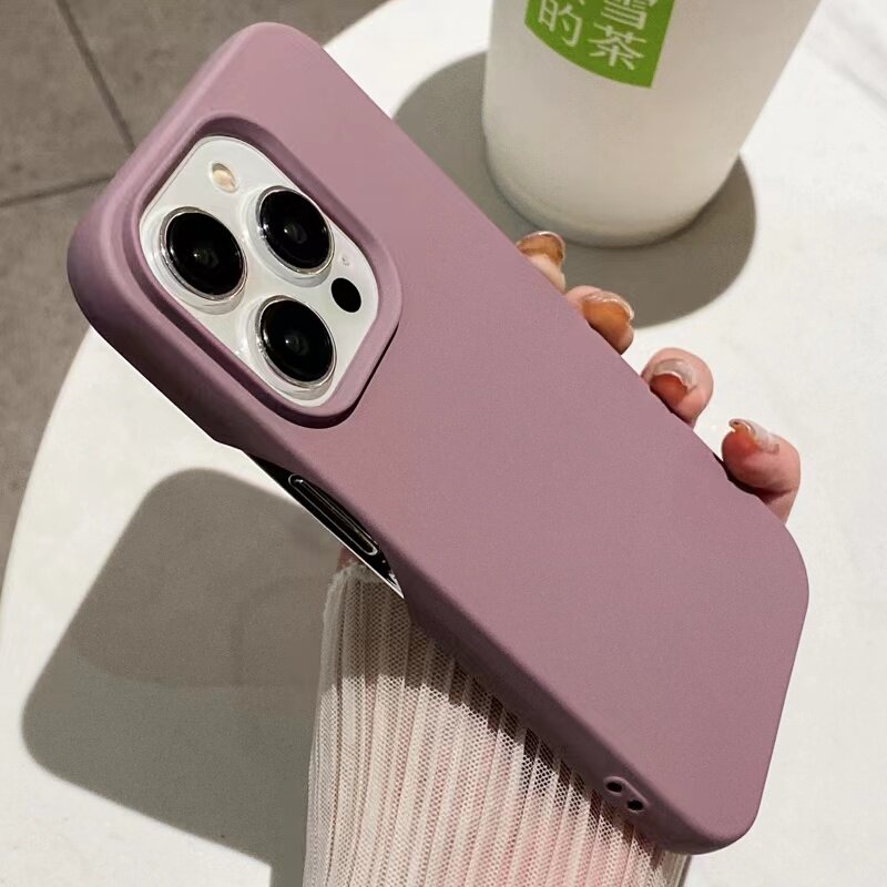 不包按键纯色硅胶适用苹果17手机壳iphone16promnax