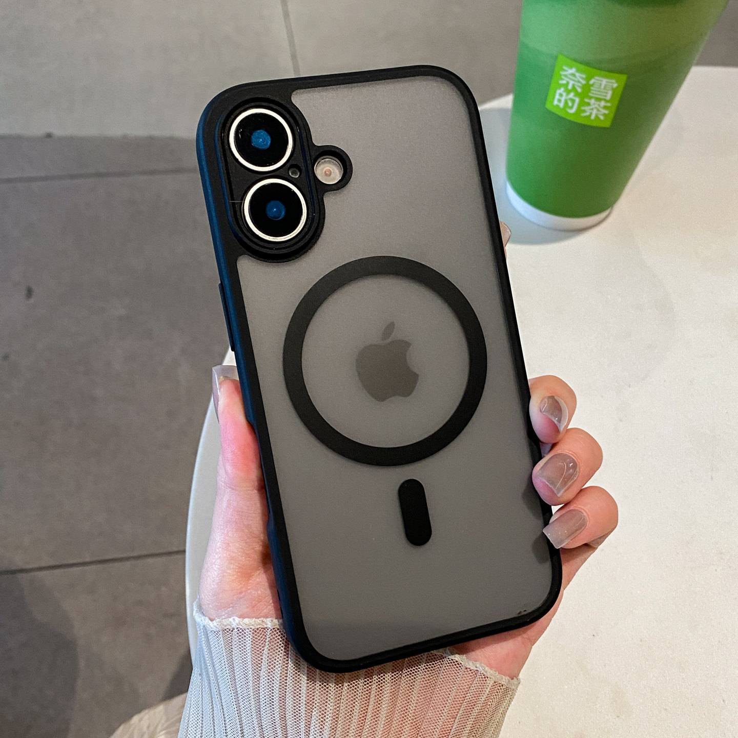 磨砂黑适用苹果17手机壳iphone18promax磁吸壳16e新款15promax超薄16pro全包防摔15保护套男款15pro软边硬壳