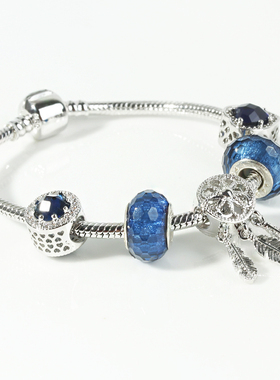 潘家风格雪花捕梦网手链送女友