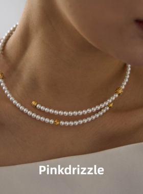 pinkdrizzle舞动喀纳斯项链气质女高级闪钻轻奢时尚小众百搭配饰