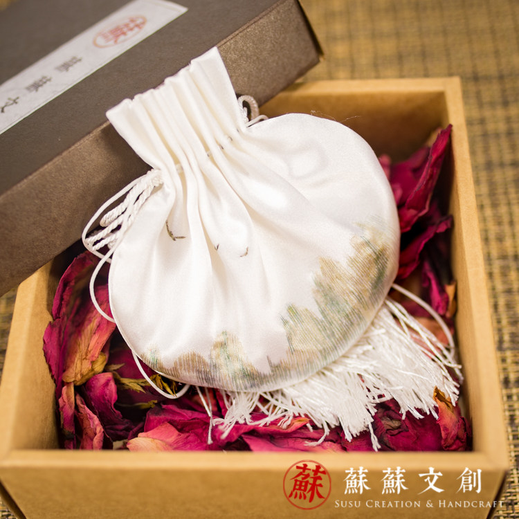 苏苏文创 远山 苏绣刺绣 古风苏绣
