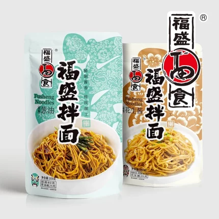 福盛面食葱油拌面花生酱拌面非油炸带酱包福建拌面