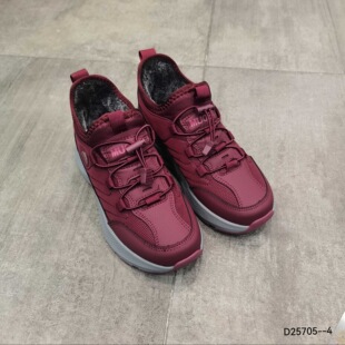 都市星期天专柜正品2025冬季新款飞织女鞋休闲鞋绒里鞋厚底老爹鞋