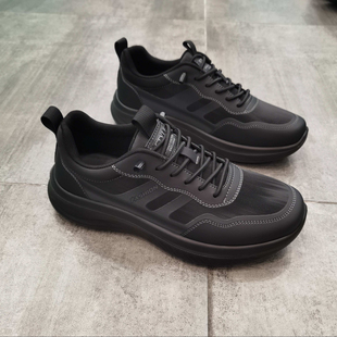 都市星期天专柜正品2025年新款秋季牛皮配布系带老爹鞋休闲鞋男鞋