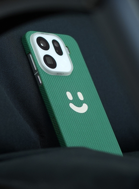 阿慕良品 MESAP 纤影系列适用于 OPPOFindx9Pro 裸嵌PPS笑脸超薄芳纶纤维手机壳拍照按键封闭纤薄绿色