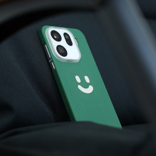 阿慕良品 MESAP 纤影系列适用于 OPPOFindx9Pro 裸嵌PPS笑脸超薄芳纶纤维手机壳拍照按键封闭纤薄绿色