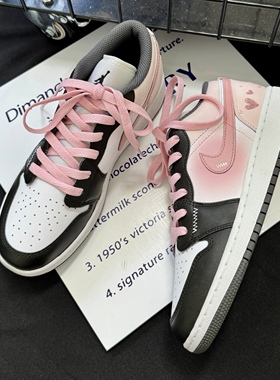 定制球鞋 Jordan Air Jordan 1 草莓甜心 少女百搭复古篮球鞋女款