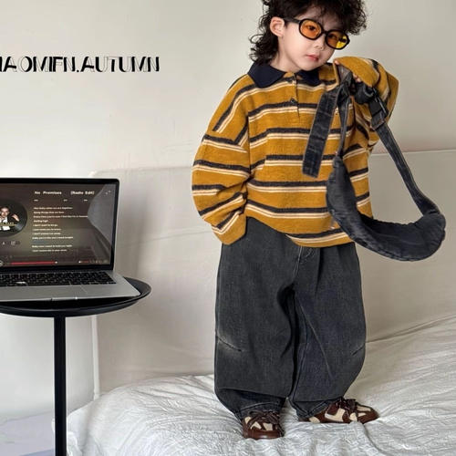 加绒儿童休闲韩版上衣裤子酷帅潮