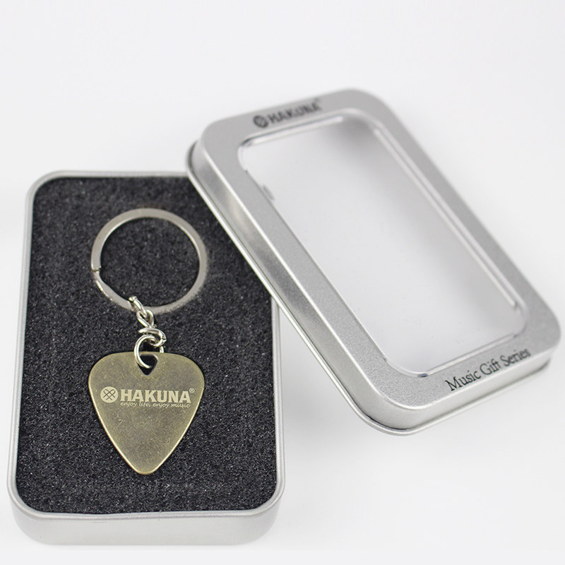 hakuna锌合金拨片钥匙扣民谣重金属吉他拨片十二生星座案铜色镭雕