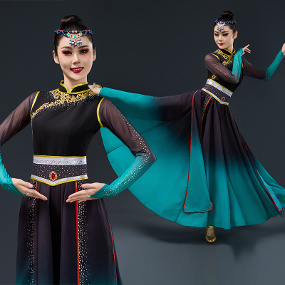 蒙古舞蹈演出服民族风艺考大摆裙