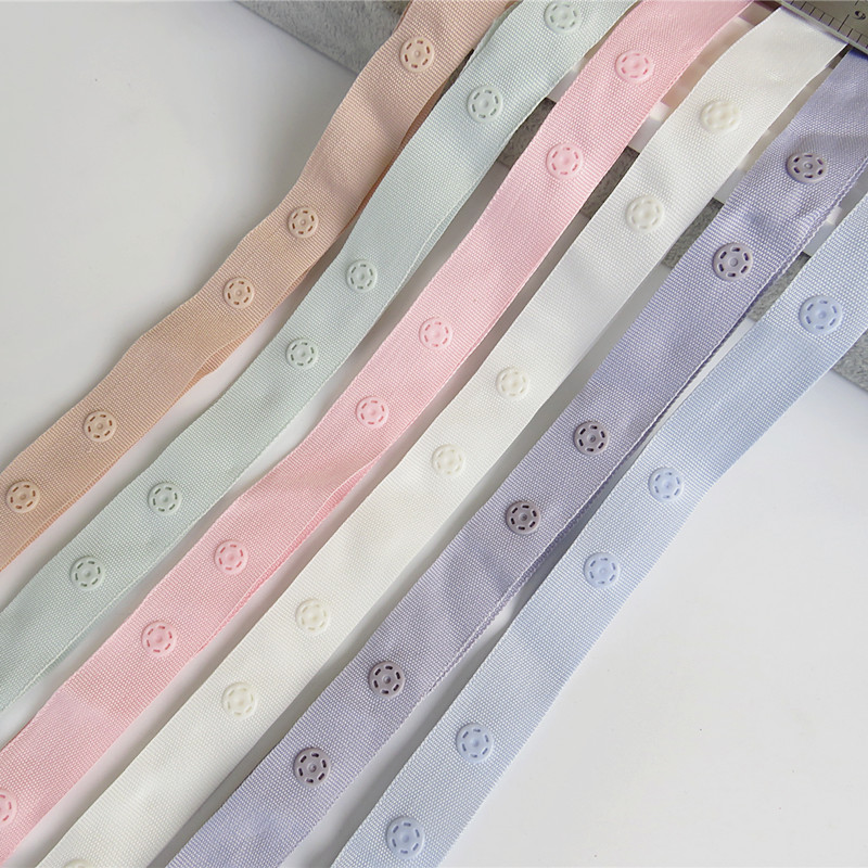 彩色按扣带舞蹈服延伸布扣隐形扣