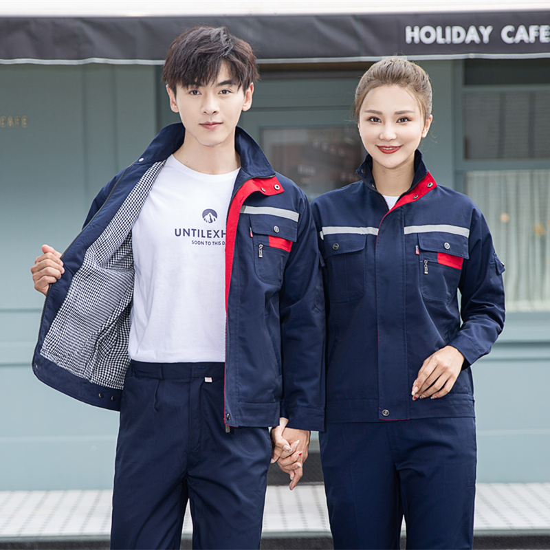 双层工作服冬季加厚长袖