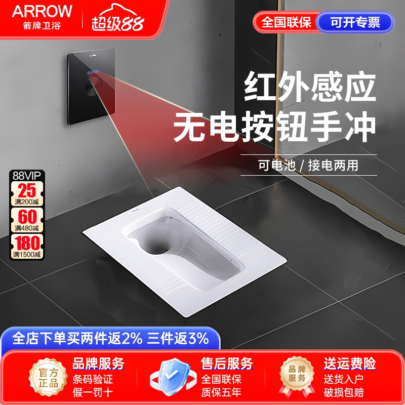 箭牌卫浴蹲便器ARROW/箭牌图片