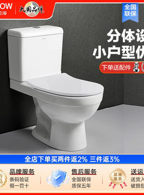 箭牌双漩虹吸式马桶抽水坐便器