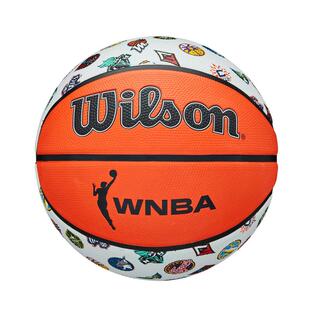海外代购Wilson/威尔胜篮球耐磨防滑白色印花室外室内WNBA联名