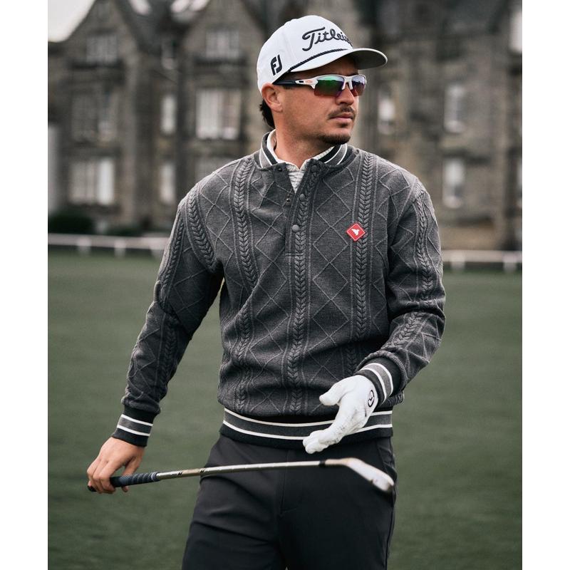 MACADE男士毛衣保暖透气加厚混纺户外日常针织爆款复古