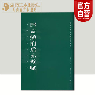 赵孟頫前后赤壁赋 高校书法专业碑帖精选系列 历代精品碑帖 中国碑帖软笔临摹本优选释文译注原碑帖拓本字贴经典 碑帖书法教程