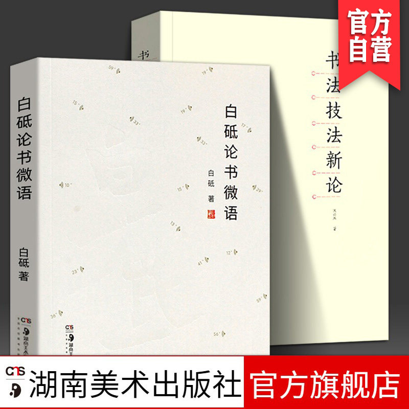 白砥论书微语+书法技法新论 白砥 沃兴华著 书法理论体系刚要 论语书法理论考研书籍 中国书法技法创作心得书法章法笔墨法教程教材