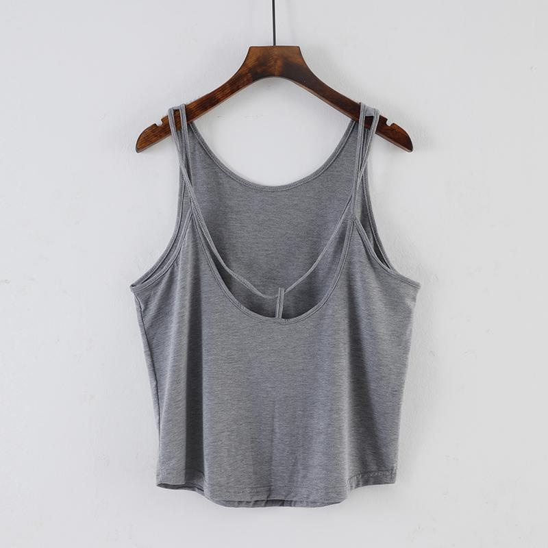胖妹妹性感休闲简约瑜伽运动吊带背心300斤大码纯色无袖美背上衣