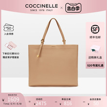 【520】COCCINELLE/可奇奈尔GLEEN大号时尚牛皮单肩手提托特包