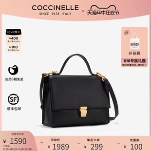 COCCINELLE/可奇奈尔Frances中号气质医生包单肩斜挎手提包