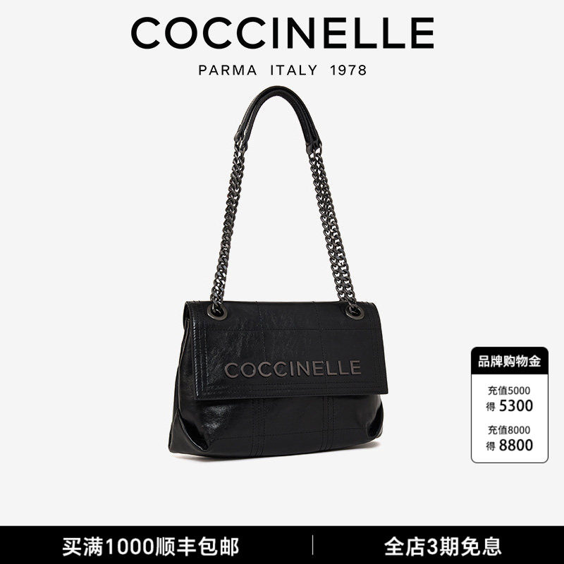 IRISSATCHEL手提油蜡皮链条包图片