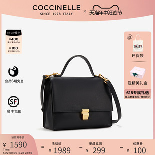 COCCINELLE 可奇奈尔Frances中号气质医生包单肩斜挎手提包