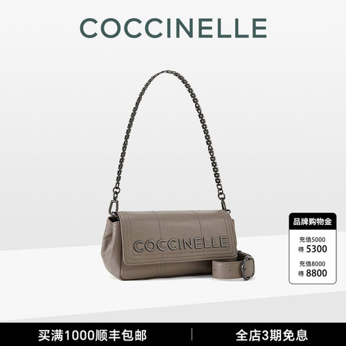 Baguet手提油蜡皮链条包