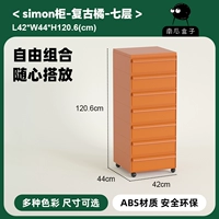 Ретро Оранжевый-Семь Слоев