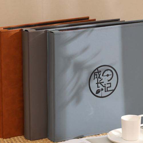 皮质相册大容量家庭记录覆膜插袋