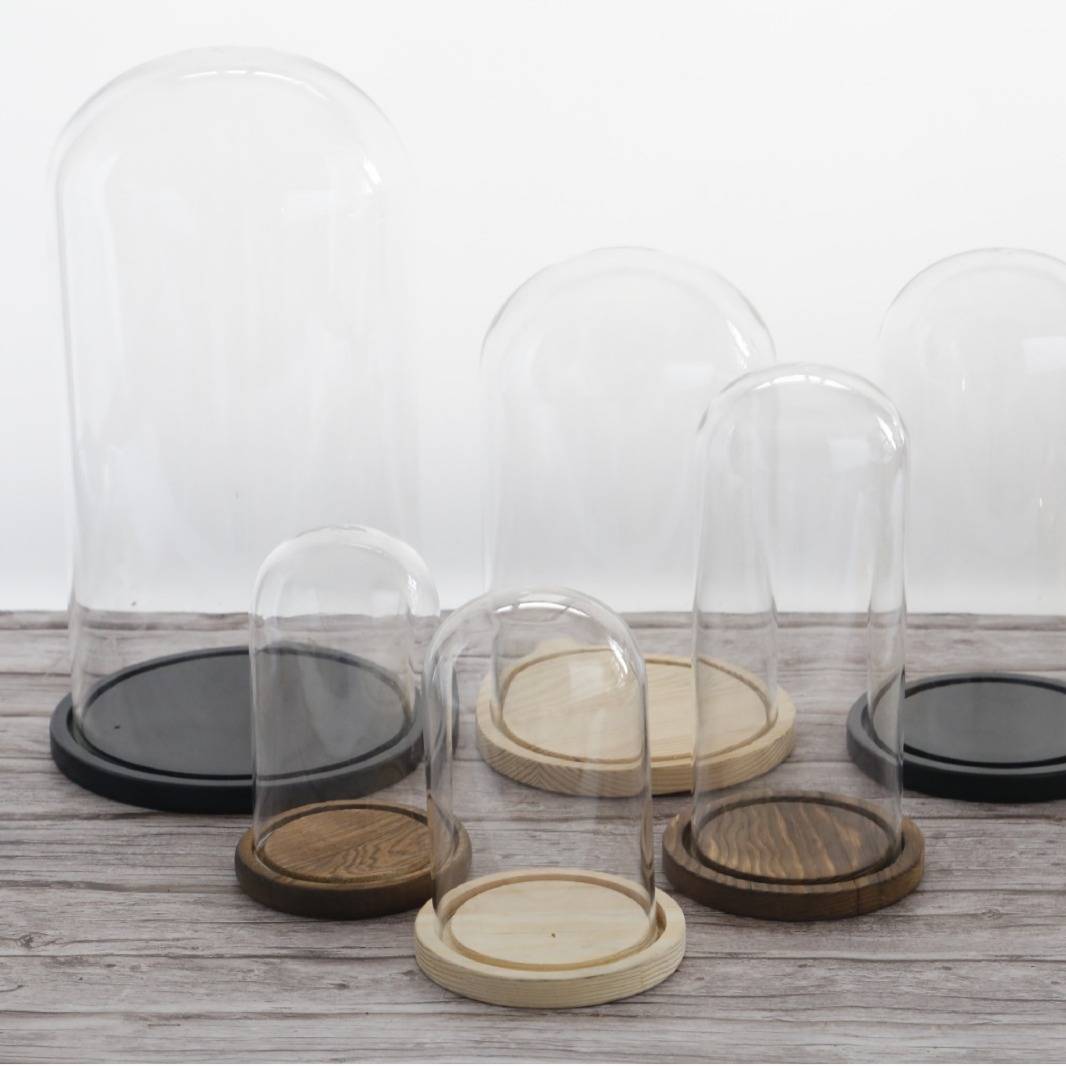 永生花玻璃罩创意家居摆件透明