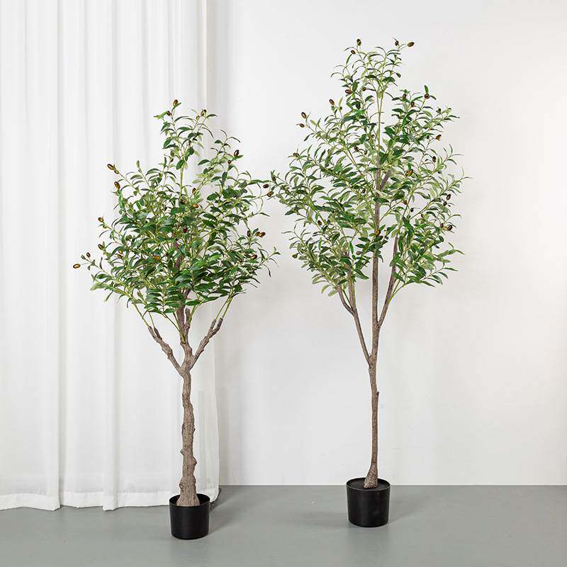 仿真植物橄榄树盆栽家居客厅室内