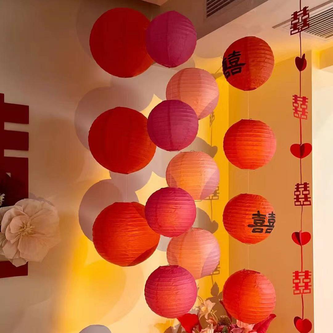 结婚网红婚房装饰女方卧室床头