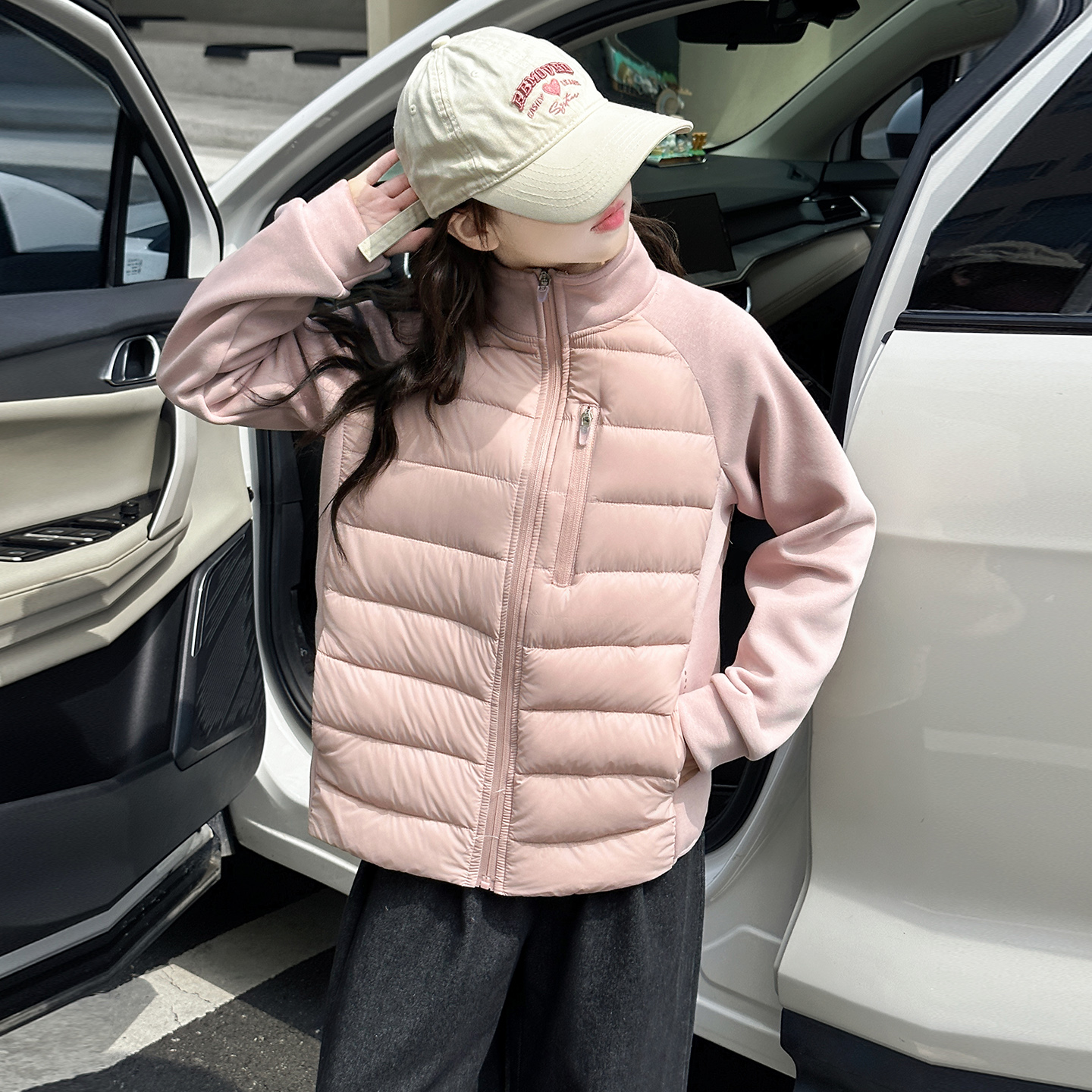女童轻薄羽绒服秋冬2025新款儿童内搭校服神器女大童修身保暖外套