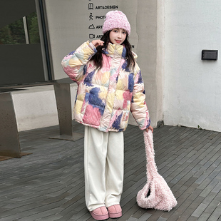 女童羽绒服冬装2025新款儿童白鸭绒上衣大童女孩冬季加厚连帽外套