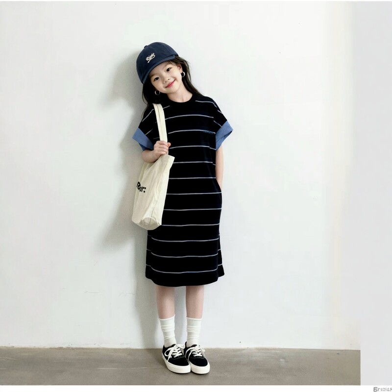 女童连衣裙夏季2026新款儿童超好看无袖背心裙大童女孩长款T恤裙