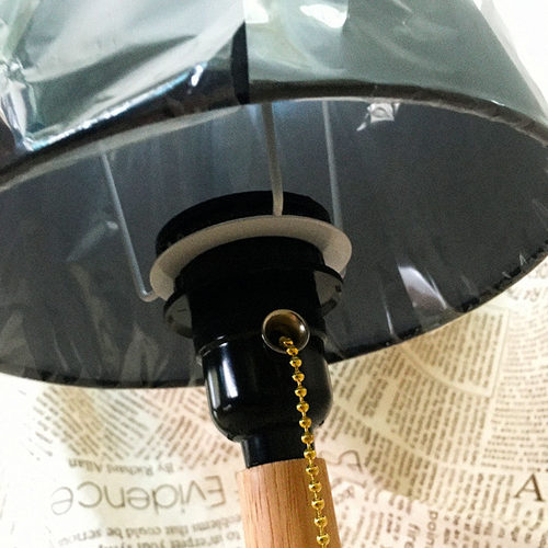 台灯落地灯灯头带拉链开关