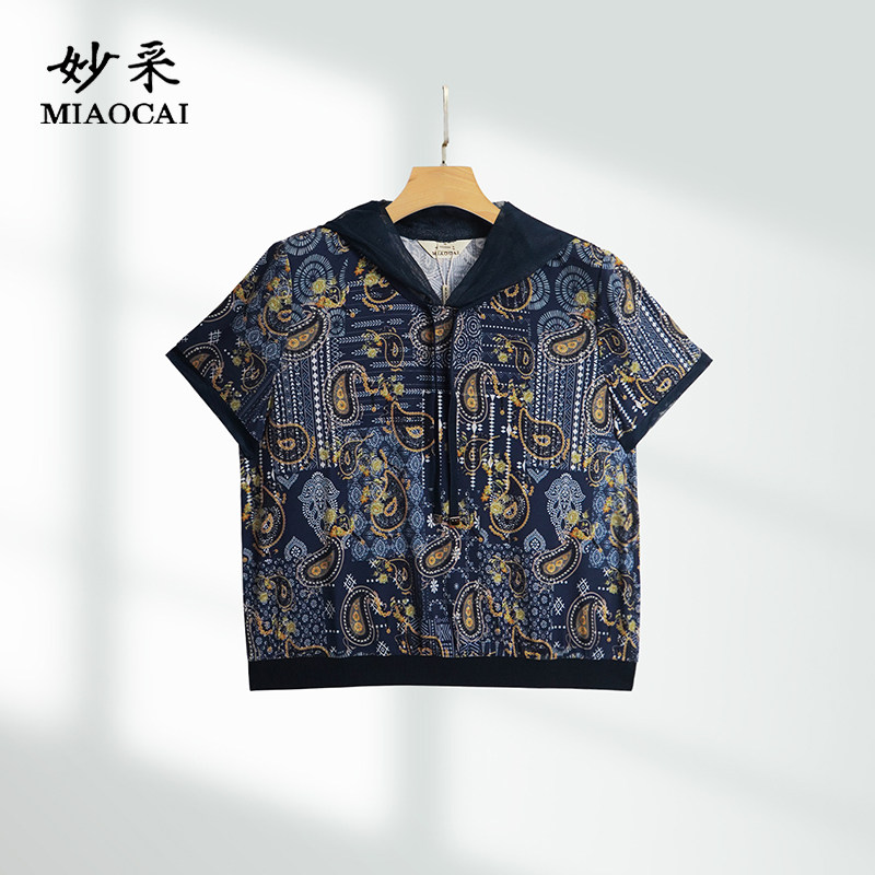 妙采短袖时尚洋气中老年妈妈装图片