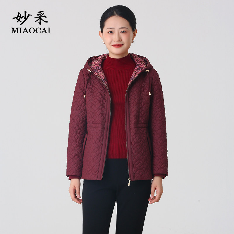 中老年时尚棉衣厚外套棉服冬装