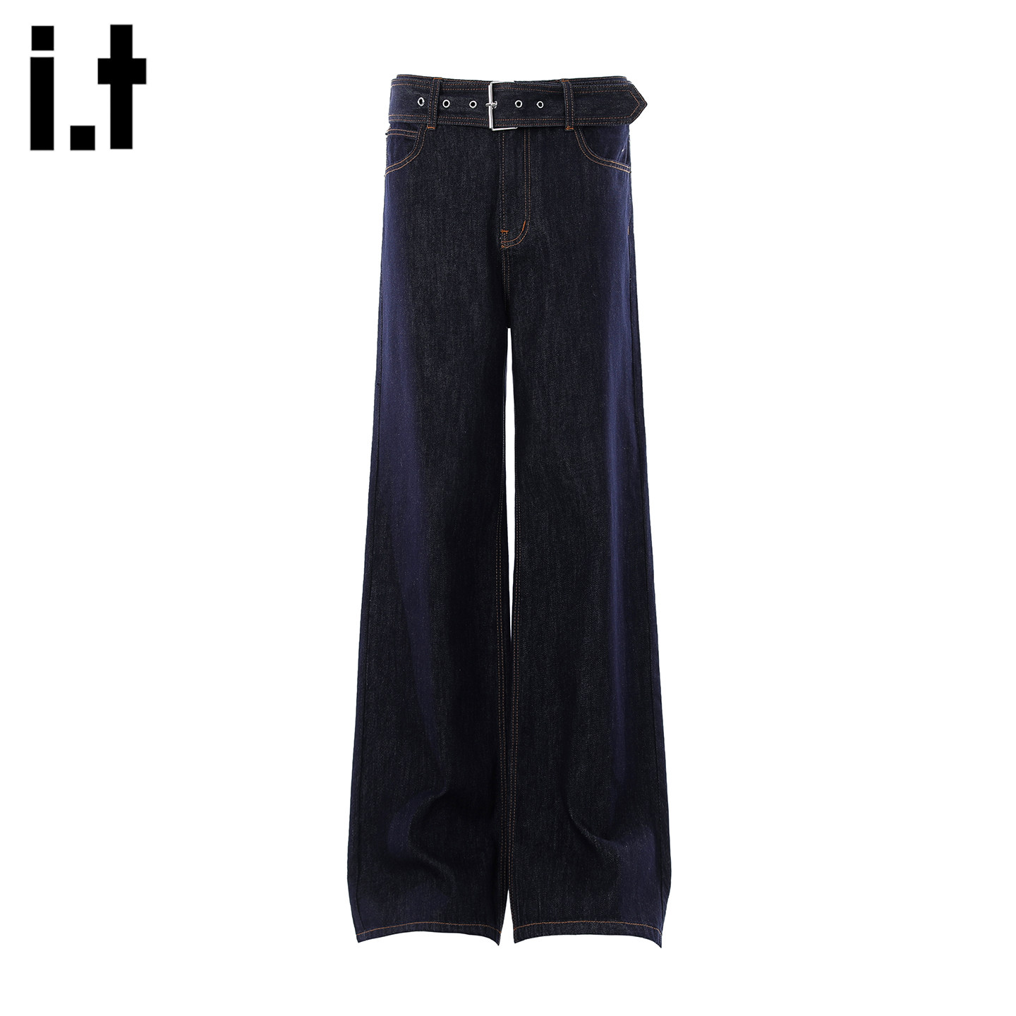 it :5cm/FIVECM美式复古阔腿牛仔裤直筒女2026新款宽松显瘦长裤
