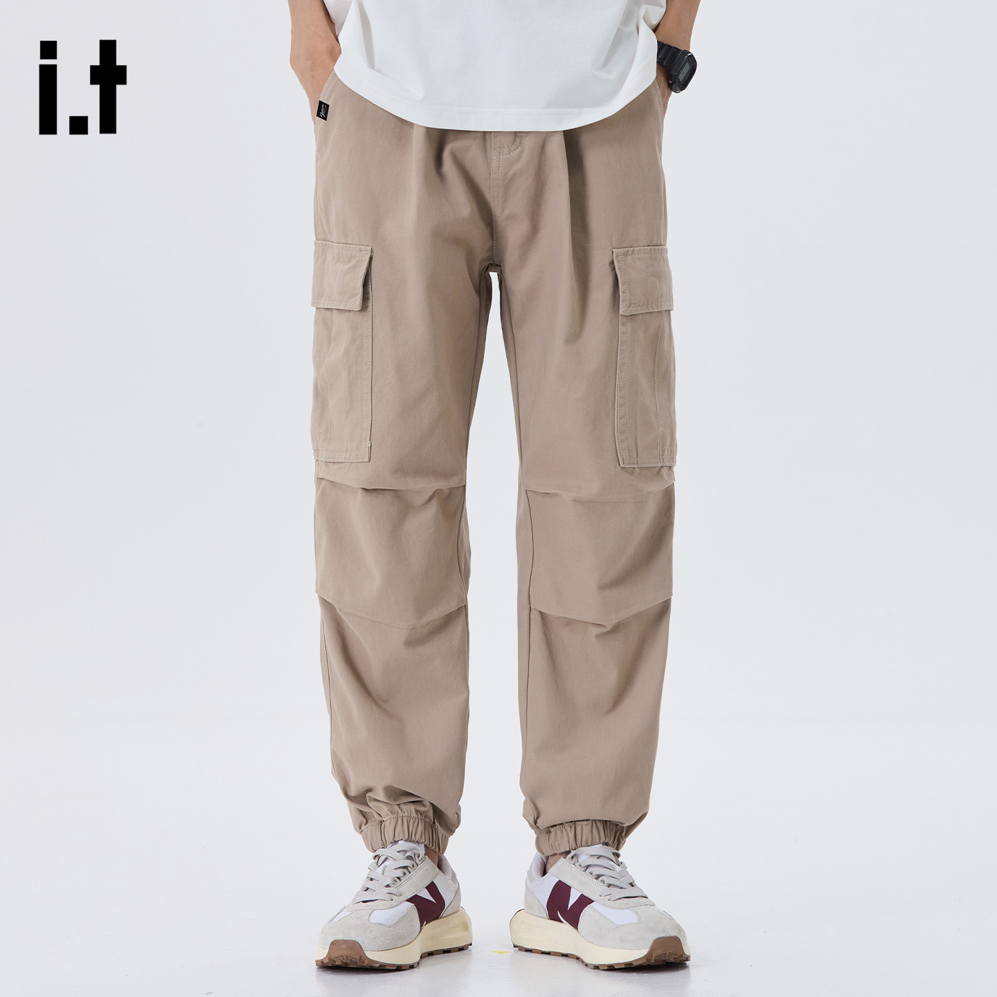 美式复古束脚工装裤男士2025