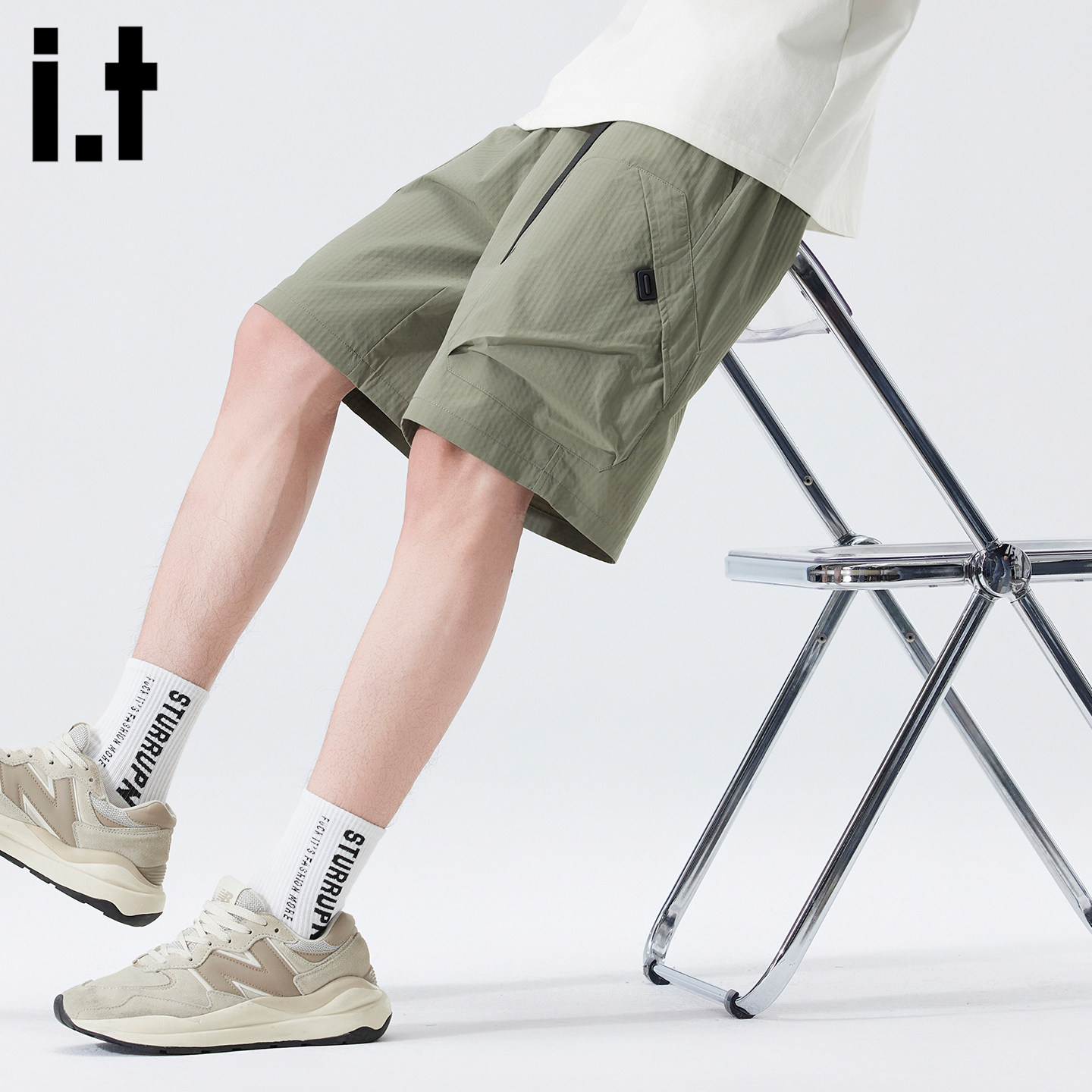 it :5cm/FIVECM美式工装短裤男夏季速干薄款休闲五分裤机能风男款