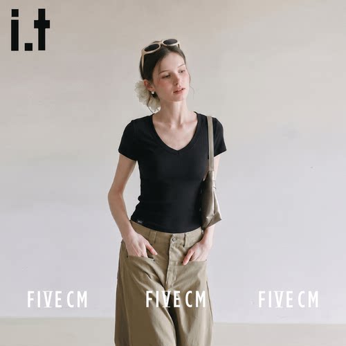 itFIVECM夏季休闲修身女士短袖