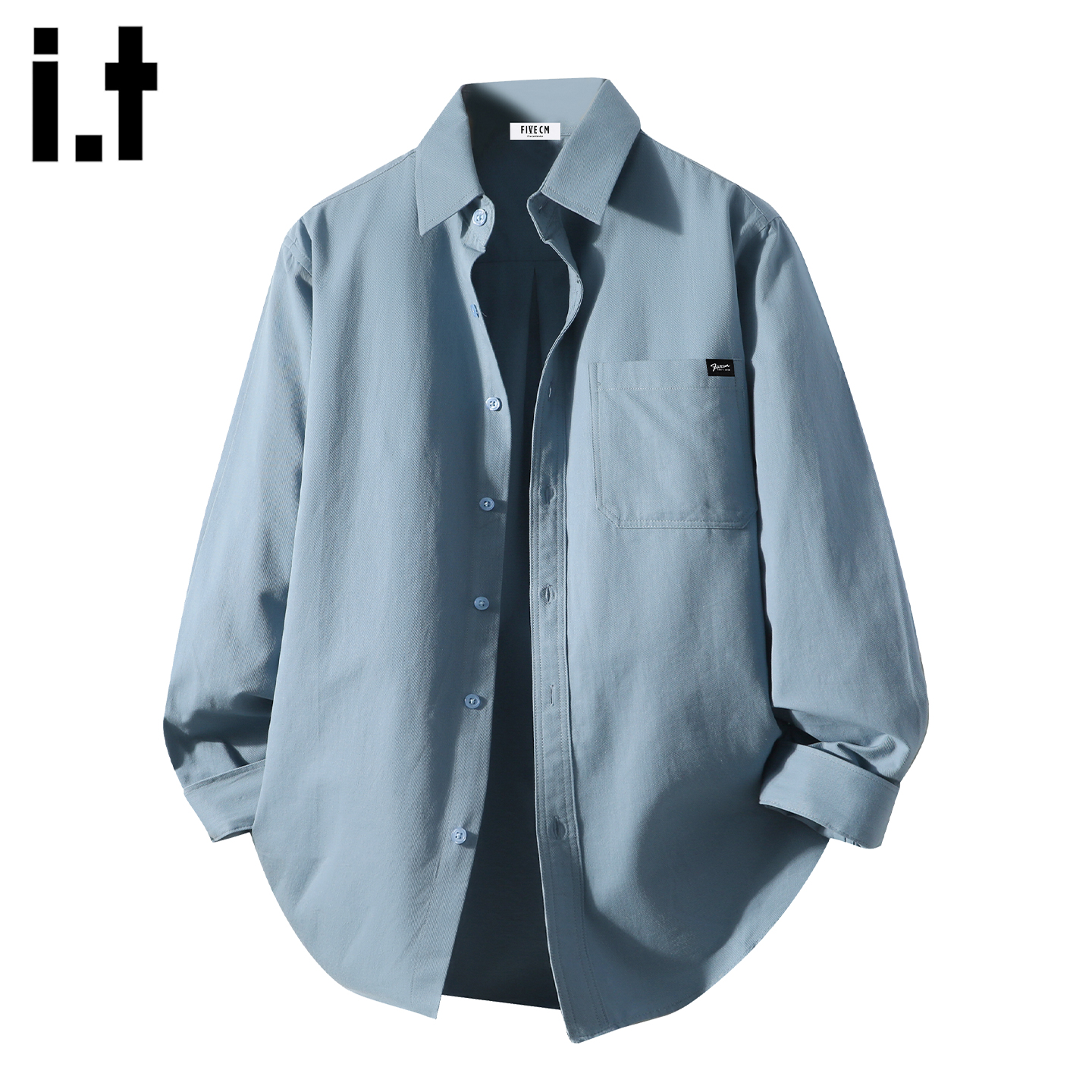 IT'S5cm翻领长袖衬衫男款
