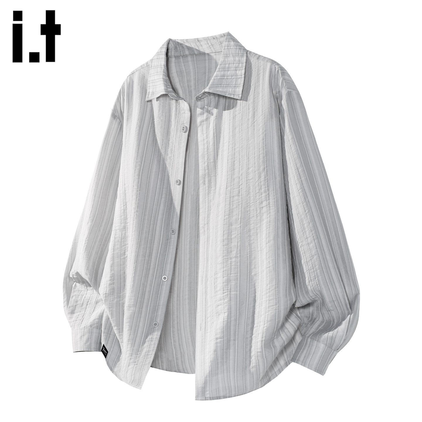 IT'S5cm翻领长袖休闲衬衫