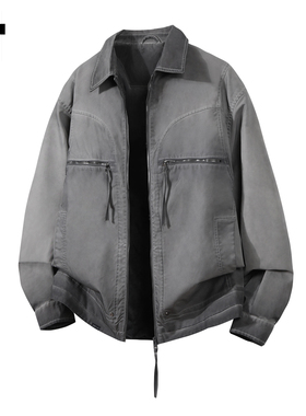 it :5cm/FIVECM美式潮流翻领外套男士2025秋冬季休闲加厚宽松夹克