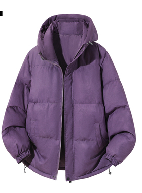 it :5cm/FIVECM紫色连帽棉服男士2025新款冬加厚防寒保暖棉衣外套