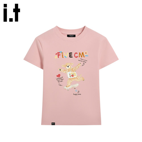 it5cm/FIVECM小熊印花短袖T恤女